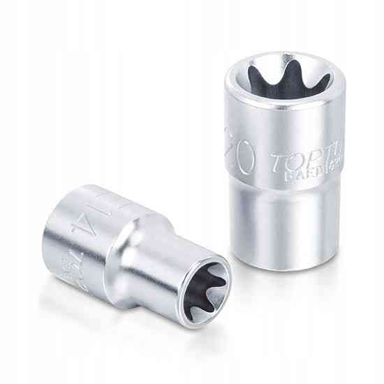 Набор головок TORX на планке TOPTUL 1/4"-1/2" E4-E24 14ед. GAAR1402 Харків