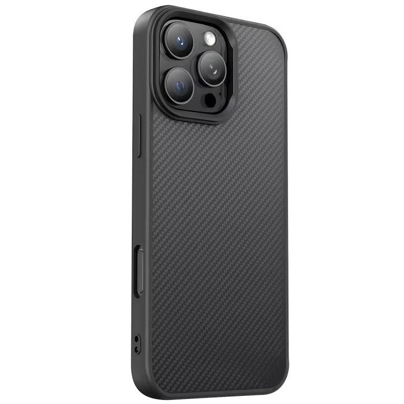 TPU чехол Carbon Protective with Magsafe для Apple iPhone 16 Pro (6.3") Херсон - зображення 1