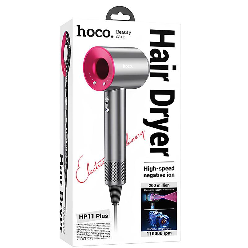 Фен для волос Hoco HP11 Plus с отрицательной ионизацией (1600W) Херсон - зображення 5