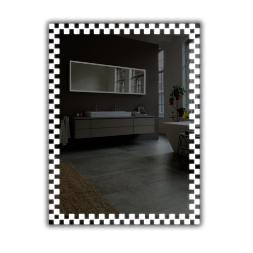 Дзеркало з LED підсвічуванням 800 х 600 мм. Київ - зображення 1