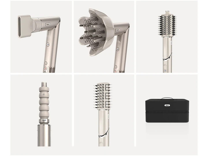 Стайлер для волос Shark FlexStyle 5-in-1 Hair Styler and Dryer Stone HD446SLEU 1650 Вт серебристый Київ - зображення 3