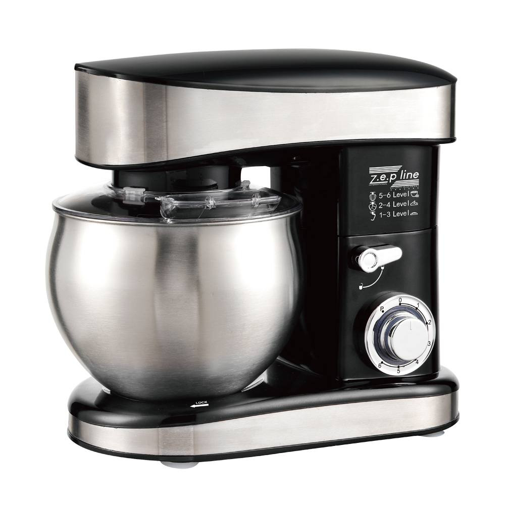 Тестомес миксер 4 в 1 Zepline ZP-137 Black 3500 Вт 7 л черный Київ - зображення 3