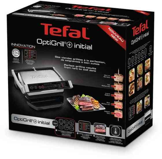 Электрогриль Tefal OptiGrill GC706D34 2000 Вт серебристый Київ