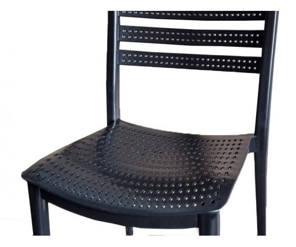 Стілець Зара пластиковий чорний Дніпро - зображення 2