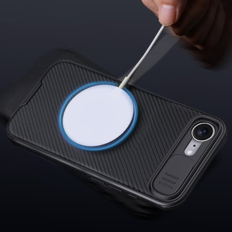 Карбоновая накладка Nillkin CamShield Pro Magnetic для Apple iPhone 16e (6.1") Херсон - зображення 8