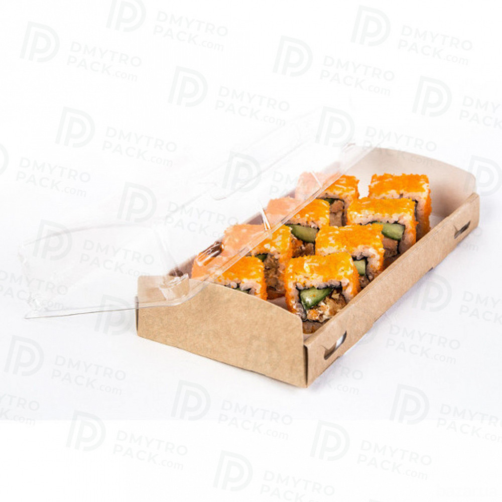 Контейнер 1000 мл 185*140*55 мм крафт прозрачный купольный Херсон - зображення 2