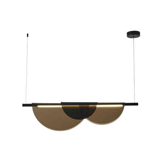 Люстра стельова LED SGA21-800-am-k Чорний 30-215х80х80 см. Киев