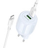 СЗУ Borofone BA94A Lustrous PD30W+QC3.0 (1USB-A/1C) + кабель Type-C to Type-C Херсон