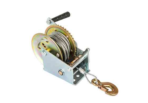 Лебедка барабанная MASTERTOOL 454 кг трос 10 м 86-8145 Харків