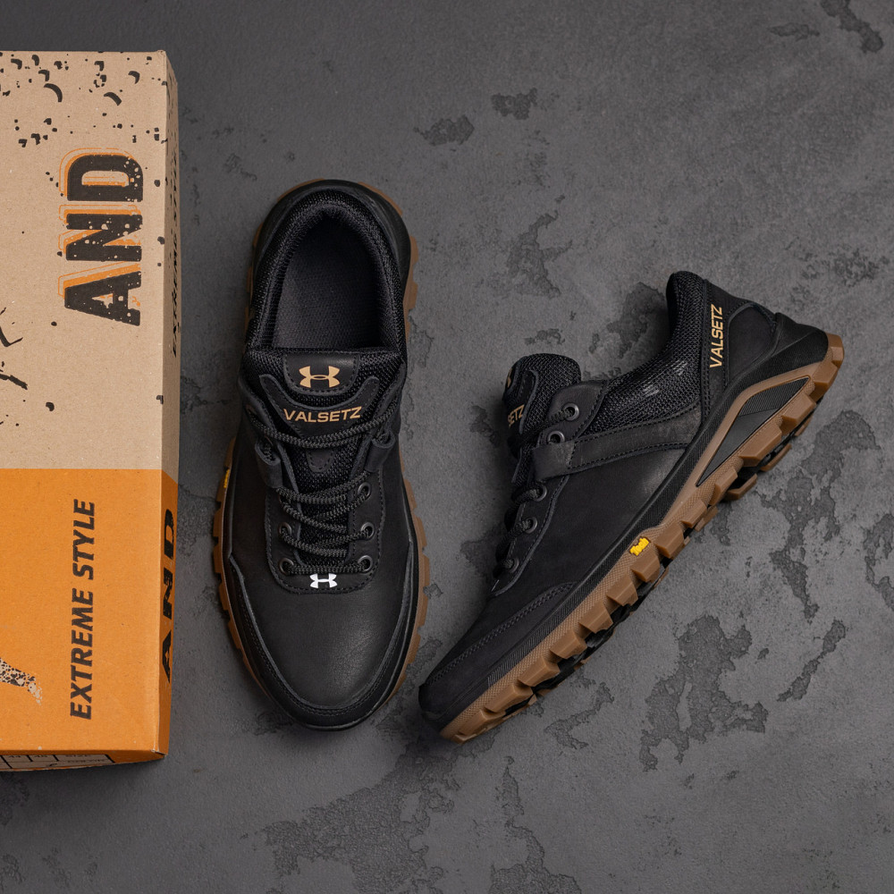 Мужские кожаные кроссовки Valsetz Black Originals Киев - изображение 9