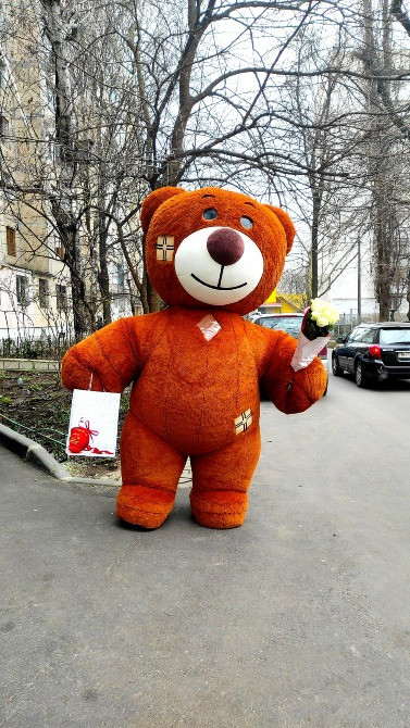 Белый медведь Львов заказ поздравления ростовой куклы аниматора Львів - зображення 6