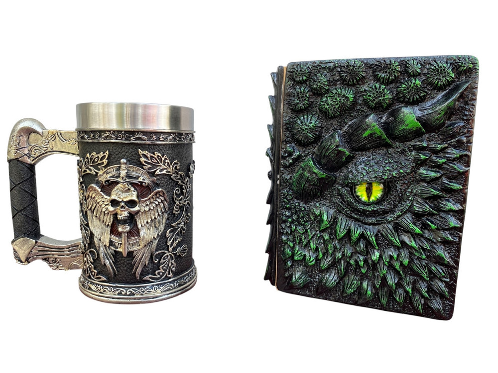 Подарочный набор Кружка 3 Меч в Черепе и Блокнот 3 «Око Лесного Дракона» Київ - зображення 1