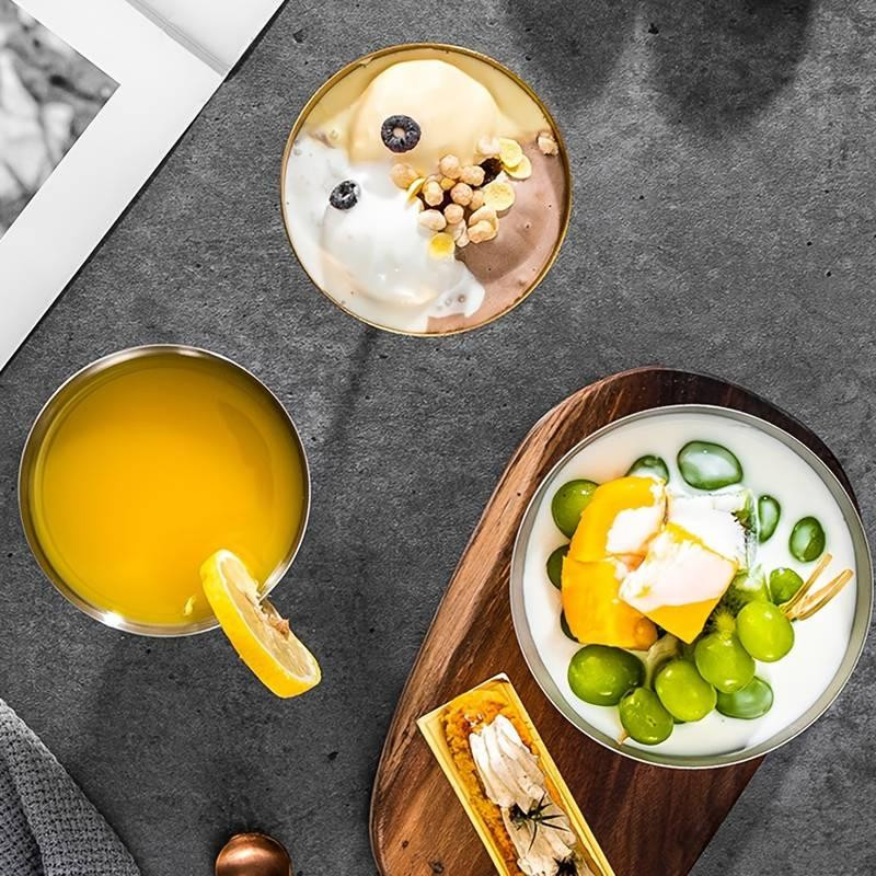 Чаши Leeseph для закусок и десертов золото 2шт по 150мл Одеса - зображення 8