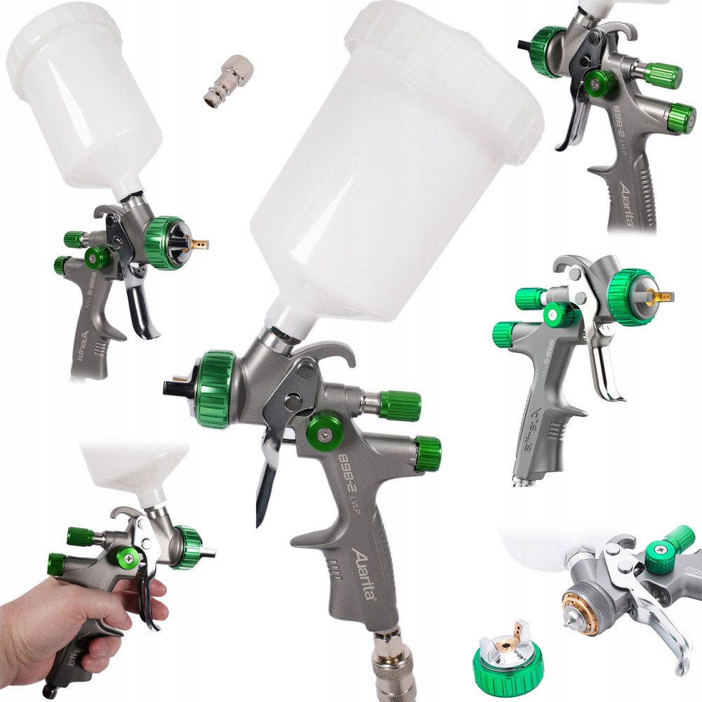 Краскораспылитель пневматический LVLP верх.пласт.бачок 600мл, 1,3мм  AUARITA   898-2-1.3LP Харьков - изображение 4