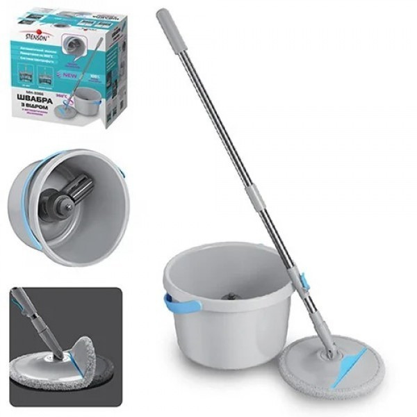 Швабра з віджиманням Stenson Flat Mop MH-3366 135 см Київ - зображення 1