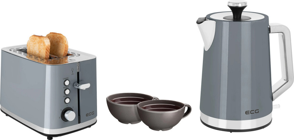 Тостер ECG ST 2766 Vintage Scuro 925 Вт серый Киев - изображение 9