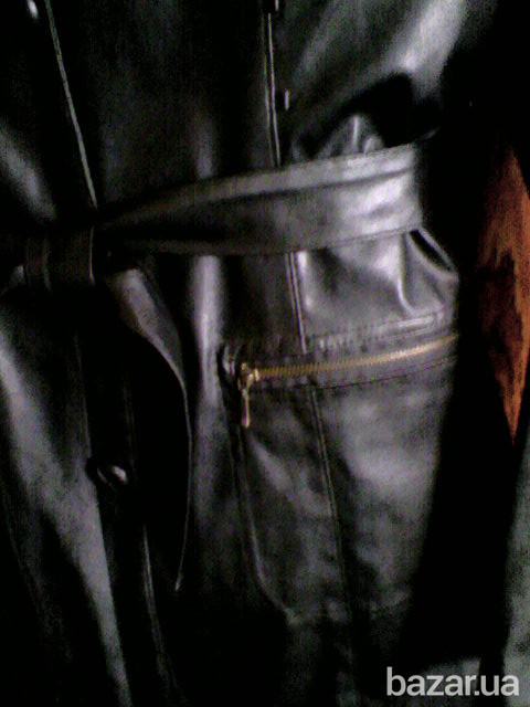 Пальто плащ женское кож.зам. черное новое разм 48-52 Киев - изображение 3