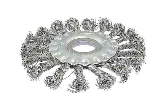 Щетка дисковая MASTERTOOL из плетеной проволоки Ø 115х22.2 мм 19-9011 Харьков