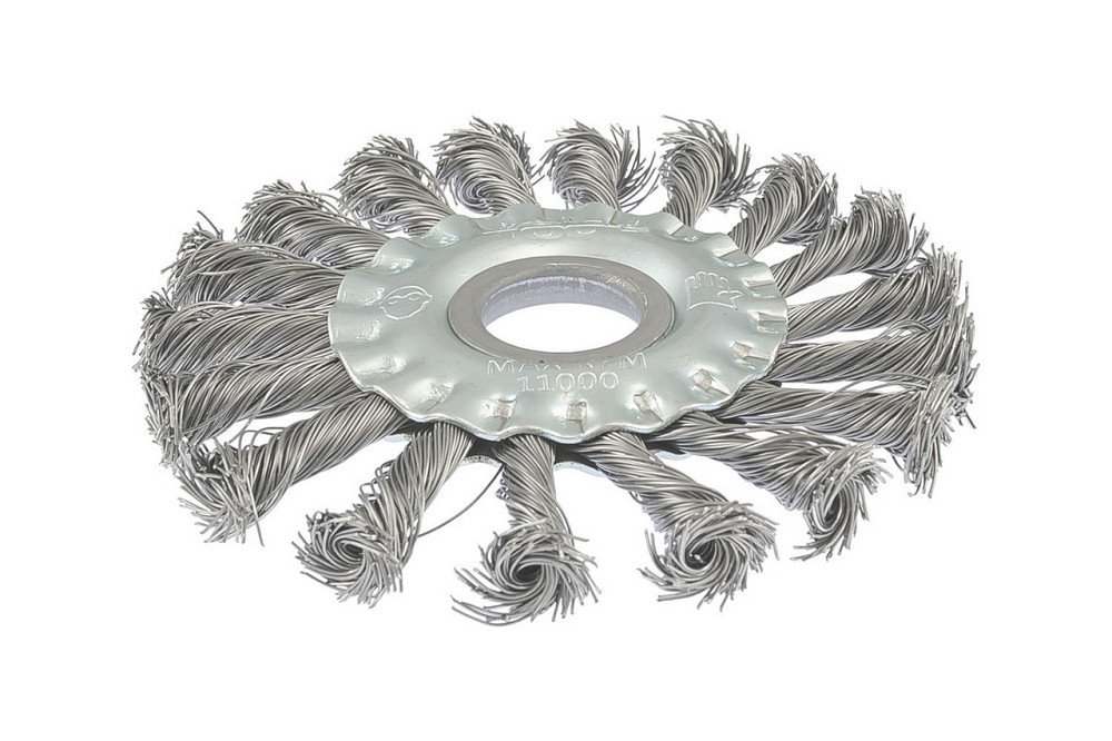 Щетка дисковая MASTERTOOL из плетеной проволоки Ø 115х22.2 мм 19-9011 Харьков - изображение 1