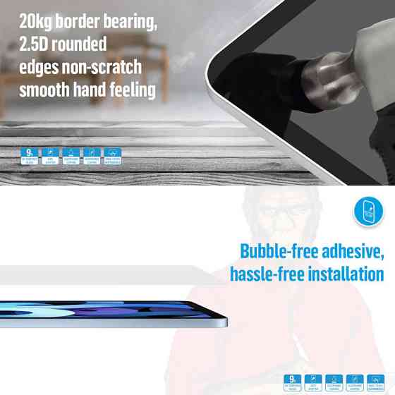 Уценка Защитное стекло Blueo HD для Apple iPad 10.9" (2022-24) / 11" (A16) 2025 Херсон