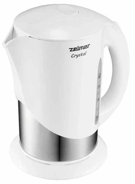 Електрочайник Zelmer Сrystal ZCK7630W 1.7 л белый Київ - зображення 3