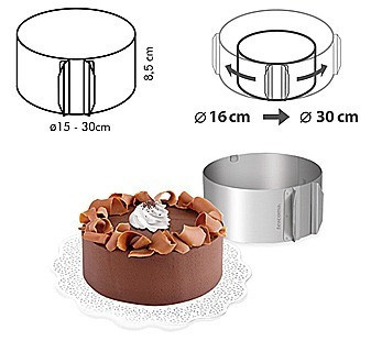 Форма раздвижная Empire круглая высота 8 см Одесса - изображение 2