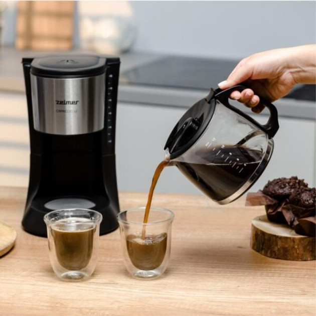 Кофеварка капельная ZELMER ZCM1200 680 Вт черная Киев - изображение 2