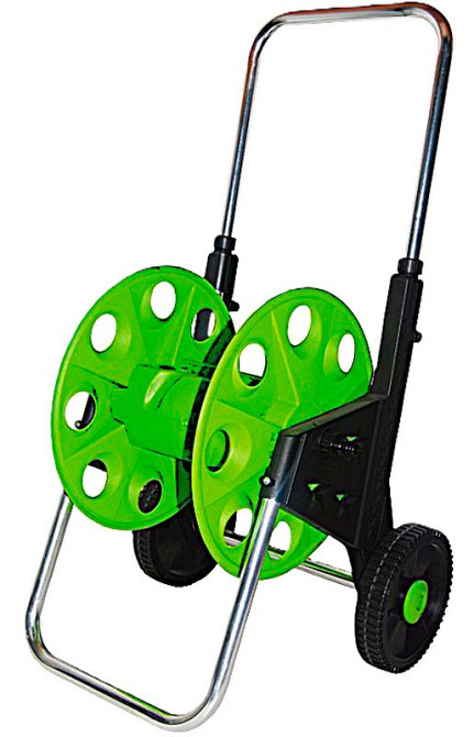 Катушка для шланга MASTERTOOL 60 м с телескопической ручкой на колесах 92-8802 Харків - зображення 1