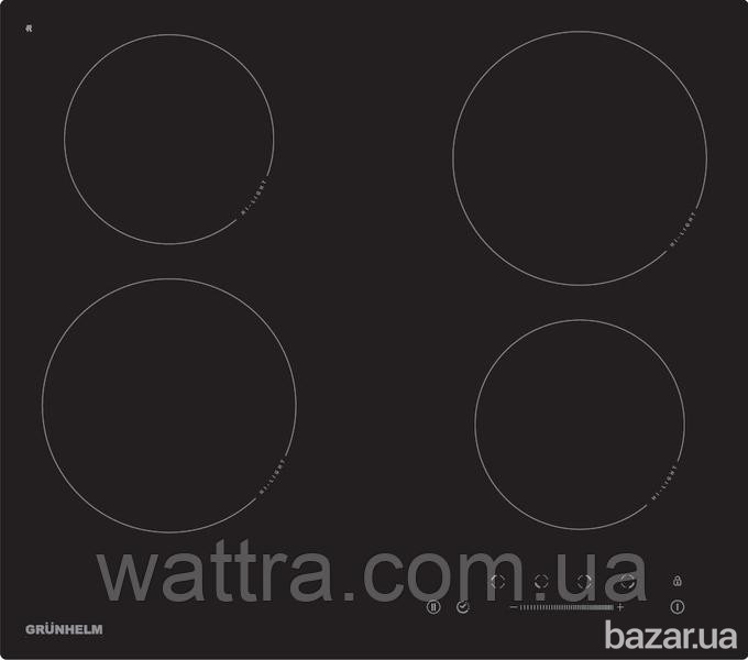 Индукционная варочная поверхность Grunhelm GPI 823 B (4 конфорки, 9 уровней мощности) 89995 Київ - зображення 1