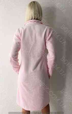 Женский розовый халат из велсофта "Assorty" (90020) (арт. 1634) Кривий Ріг