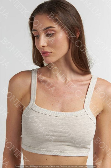 Женский топ в бежевом цвете на широких бретелях (арт. LTPK 700/15/03) Кривой Рог - изображение 1