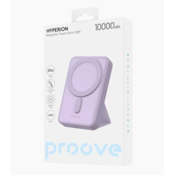 Power Bank Proove Hyperion 20W 10000mAh (2025) Purple (PBHN15020009) (Код товару:42990) Харків - зображення 4
