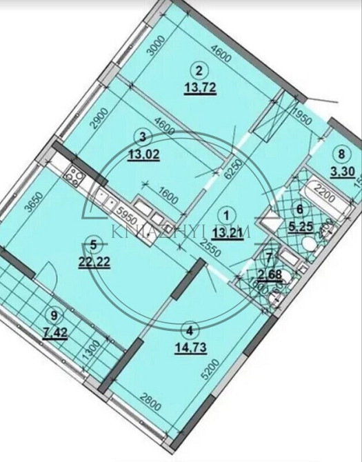 Продаж 3-кімн.квартири з видом на Дніпро в ЖК Great. № 21146478 Київ - зображення 9