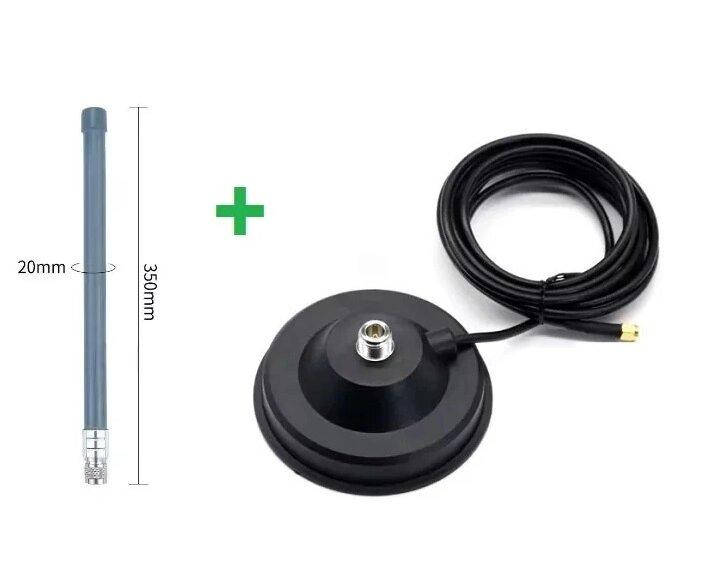 Антенна 760-1000/1720-3880 МГц 6.5dBi, до 100 Вт, 35 см, с магнитной основой 12 см, RG58U 3м с SMA р Дніпро - зображення 10