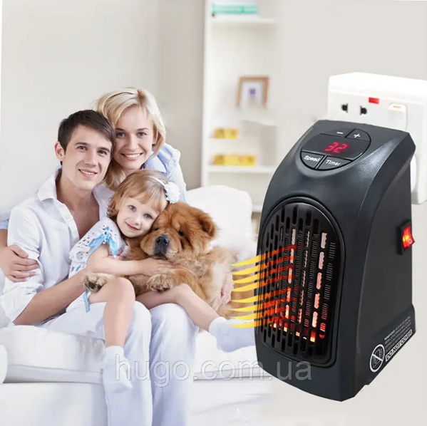 Електричний обігрівач 400 Вт HANDY HEATER, з таймером / Портативний тепловентилятор з 2 режимами. Одесса - изображение 3