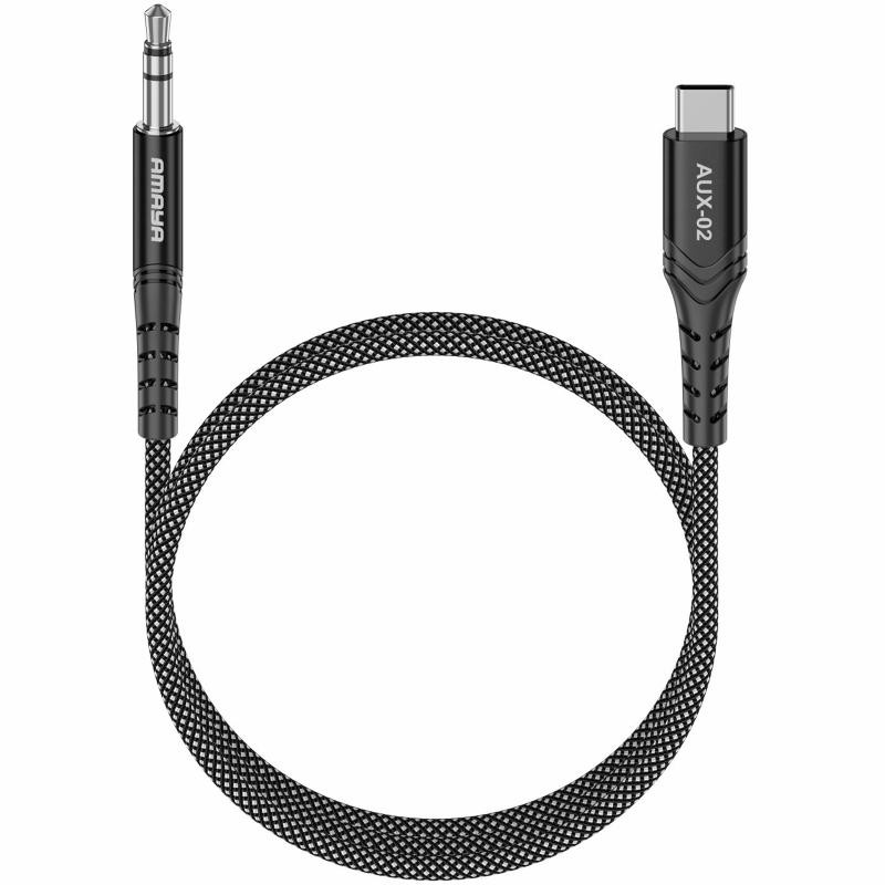Аудио кабель Aux Amaya AUX-02 (Type-C to AUX 3.5mm) (1m) Херсон - изображение 1