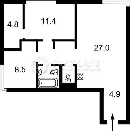 долгосрочная аренда 2-к квартира Киев, Соломенский, 800 $/мес. Київ