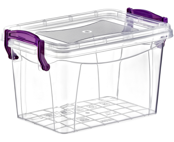 Контейнер на защелках глубокий 1 л прозрачный Київ