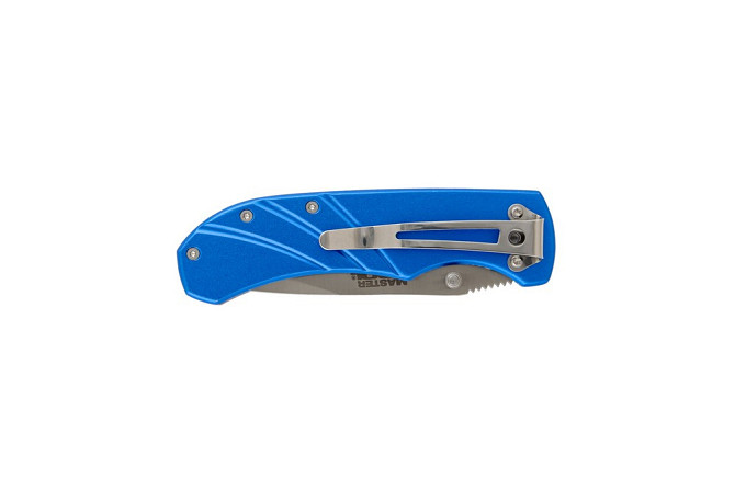 Нож складной MASTERTOOL "TITAN" 201х33х16 мм нержавеющее лезвие алюминиевая рукоятка 79-0122 Харьков - изображение 7