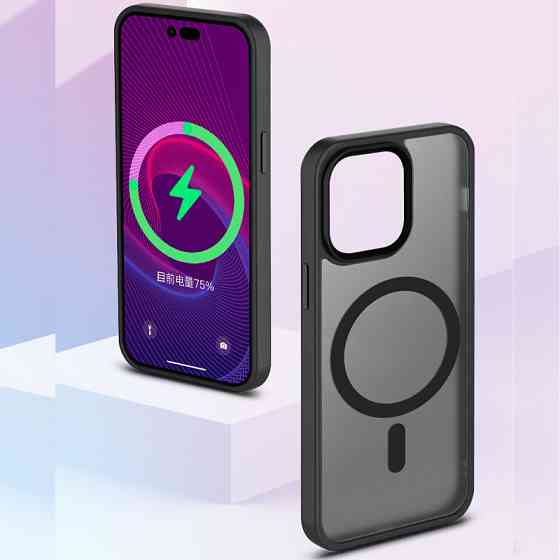 TPU+PC чехол Metal Buttons with MagSafe Colorful для Apple iPhone 13 Pro (6.1") Херсон