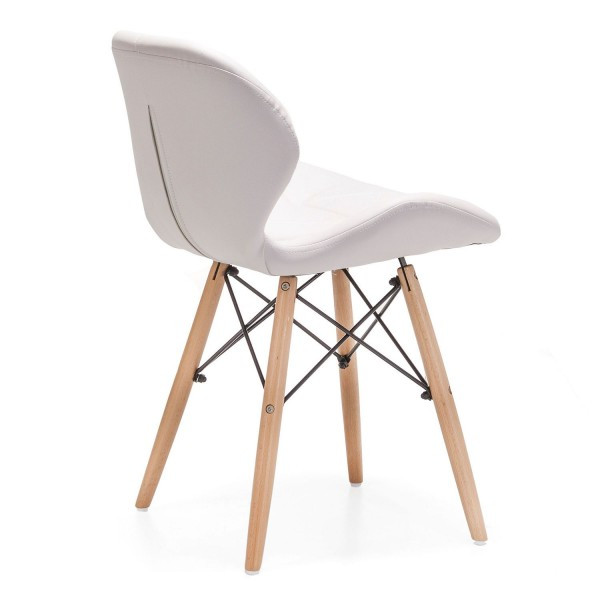 Стул Стар мягкий экокожа белая Дніпро - зображення 3