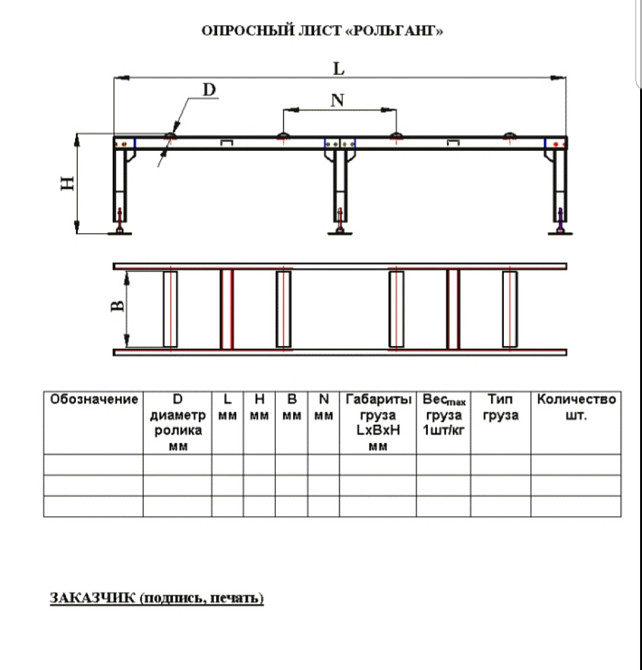 Рольганги для паллет, роликовый конвейер для поддонов Киев - изображение 7