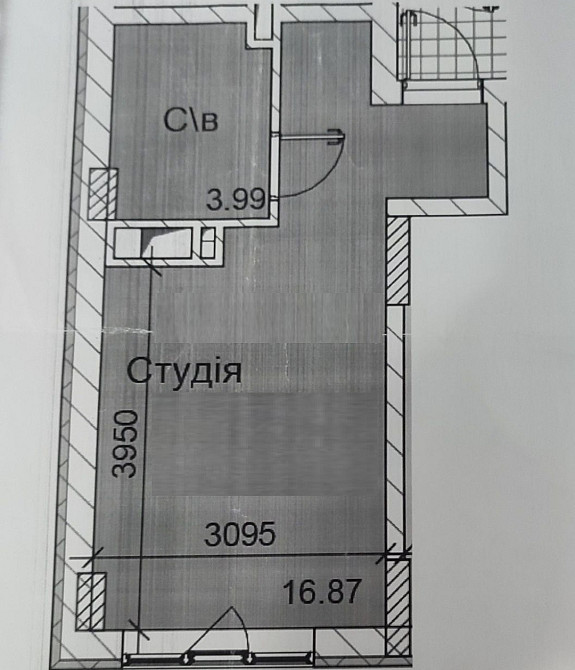 У продажу квартира студійного типу у новому житловому комплексі на Сахарова/Заболотного. Одеса - зображення 3