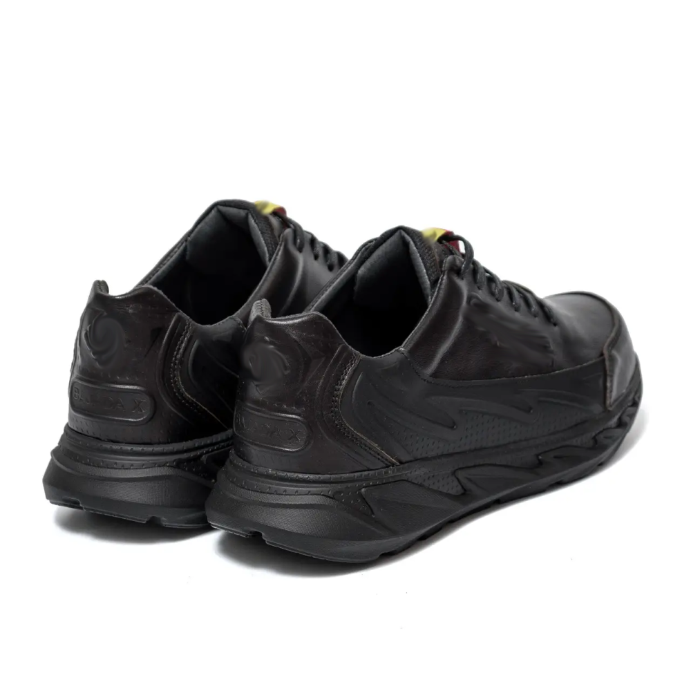 Мужские кожаные кроссовки Black Київ - зображення 4