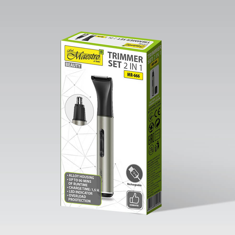 Триммер Maestro MR-666 серебристый Київ - зображення 4