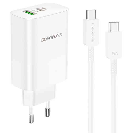 СЗУ Borofone BN10 Sunlight PD65W (1USB-A/1C) + кабель Type-C to Type-C Херсон