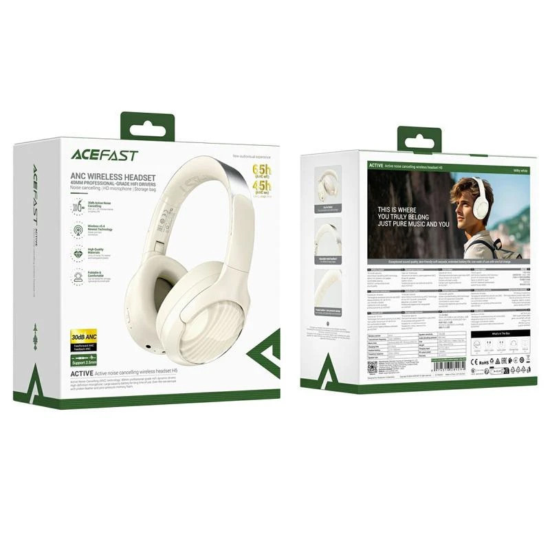 Накладные беспроводные наушники Acefast H5 ANC Херсон - изображение 3