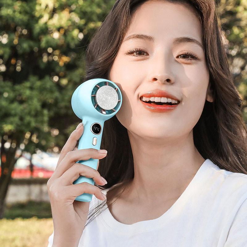 Портативный вентилятор YL007 with Display с подставкой для телефона 2000mAh Херсон - изображение 3