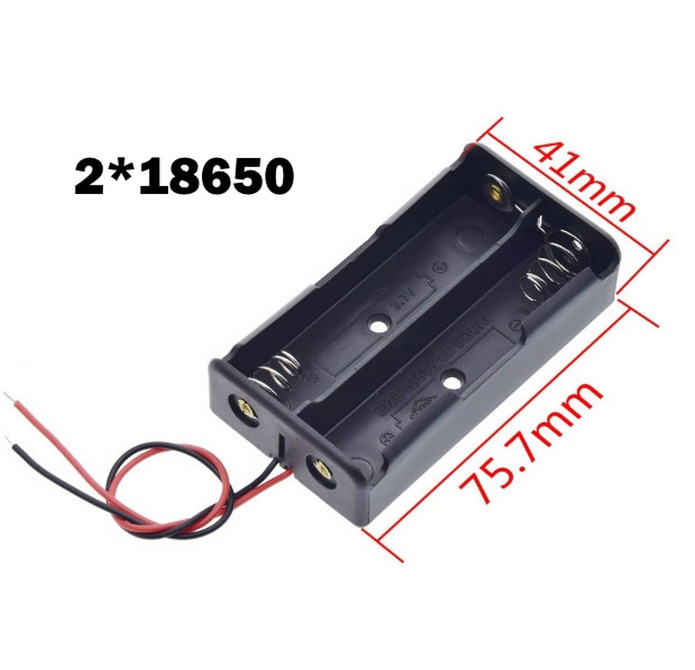Холдер корпус для двух аккумуляторов 18650 Київ - зображення 1