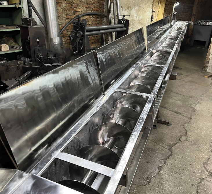 Изготовление шнековых винтовых конвейеров из нержавеющей стали под заказ Киев - изображение 1